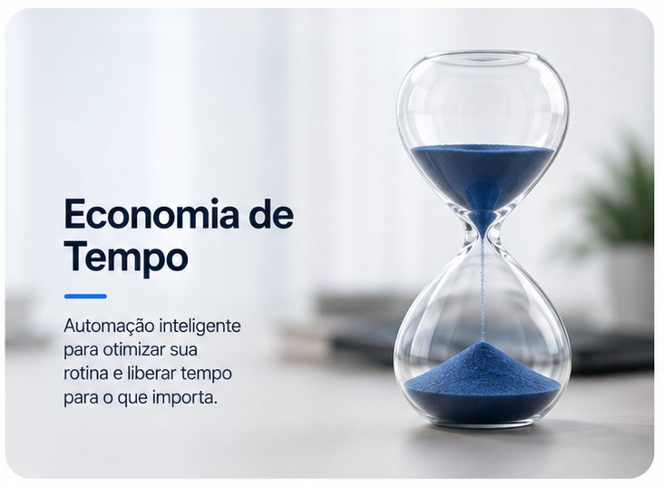 Economia de Tempo: automação inteligente para otimizar sua rotina e liberar tempo para o que importa.
